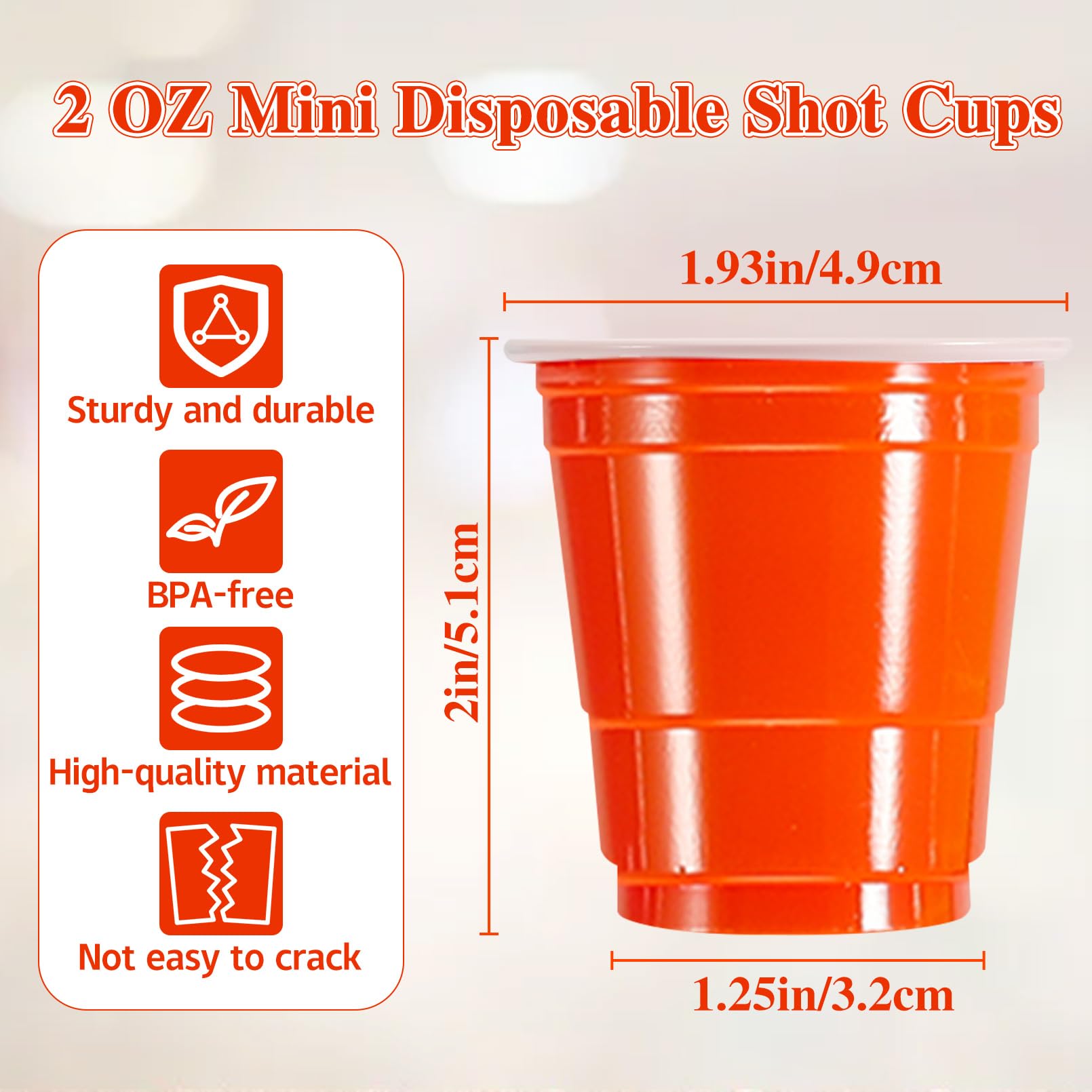 Tivcck 600 Count Disposable Shot Cups,2 oz Plastic Shot Glasses,Mini Plastic Shot Cups,Assorted Color Small Party Cups for Drinking Tasting Snacks Parties Wedding(4 Colors)