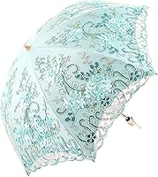 Vista 1 de Honeystore Sombrilla bordada con flor 3D plegable UV con encaje clásico