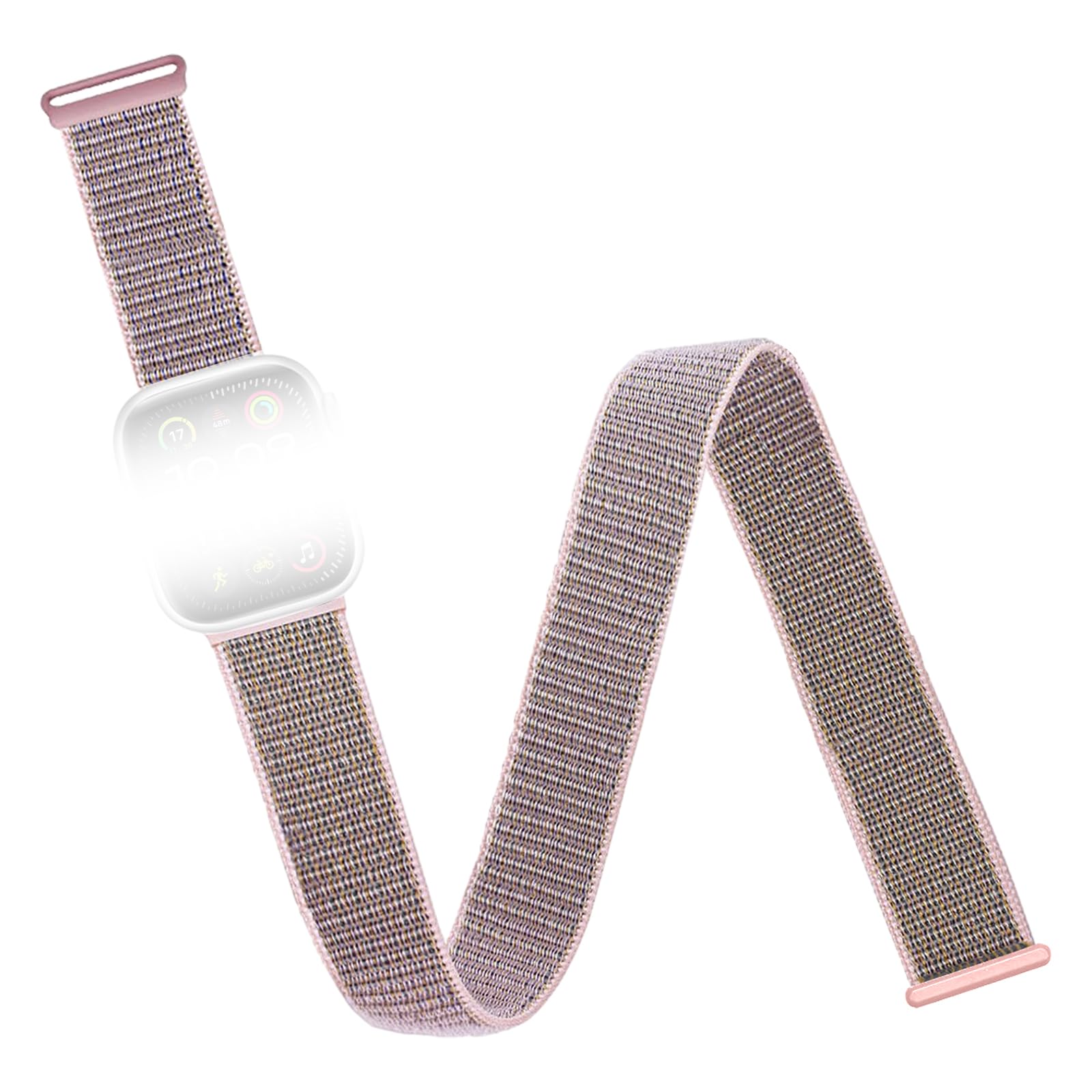 chinbersky Sportarmband Arm Knöchelband Kompatibel mit Apple Watch 49mm 46mm 45mm 44mm 42mm 41mm 40mm 38mm für Männer,Elastisches Nylon Armband Joggen für iWatch Ultra Series SE10/9/8/7/6/5/4/3/2/1