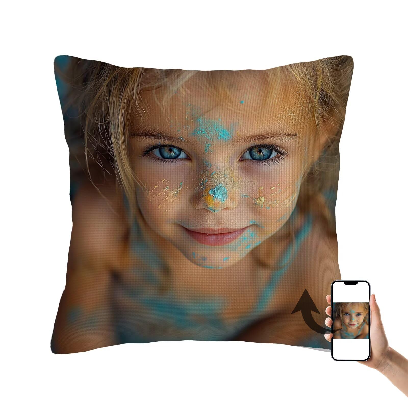 Coussin Personnalisé Photo Cadeau Commémoratif Familial Recto Verso 180x60