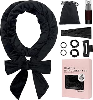 ZILAMPU No Heat Curling Rod Headband, Overnight Velour Hair Curls Roller...