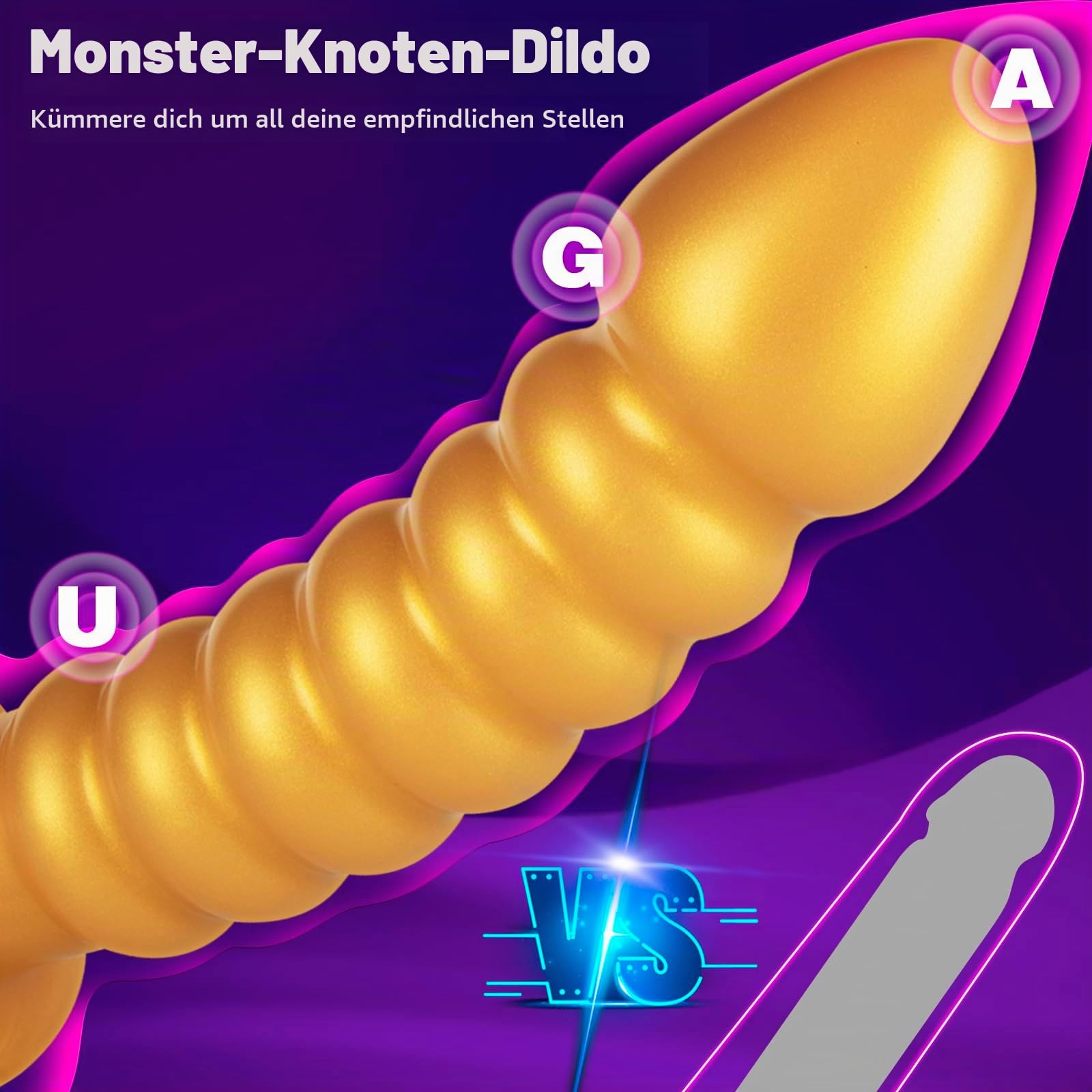 36cm langer weicher Silikondildo, starkes g - weiches dilsack-dildo, stabiles pornozeug und starkes sexspielzeug, starkes nickerchen und nickerchenGoldener nickerchen