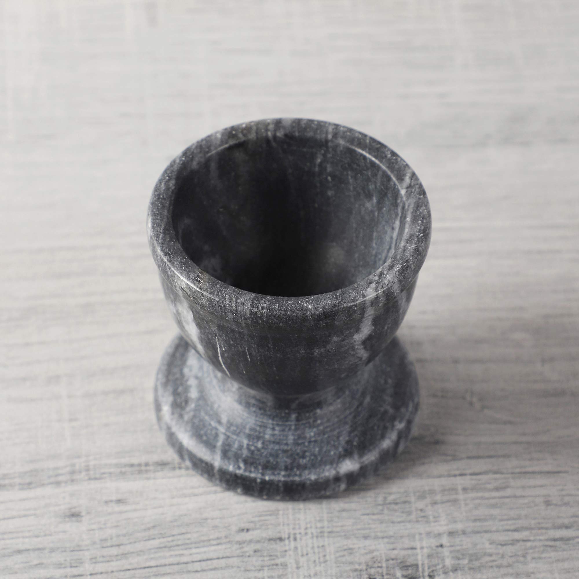 NikkisPride Marble Black Handmade Egg Cups Egg Keeper Egg Holder Set of 2 4