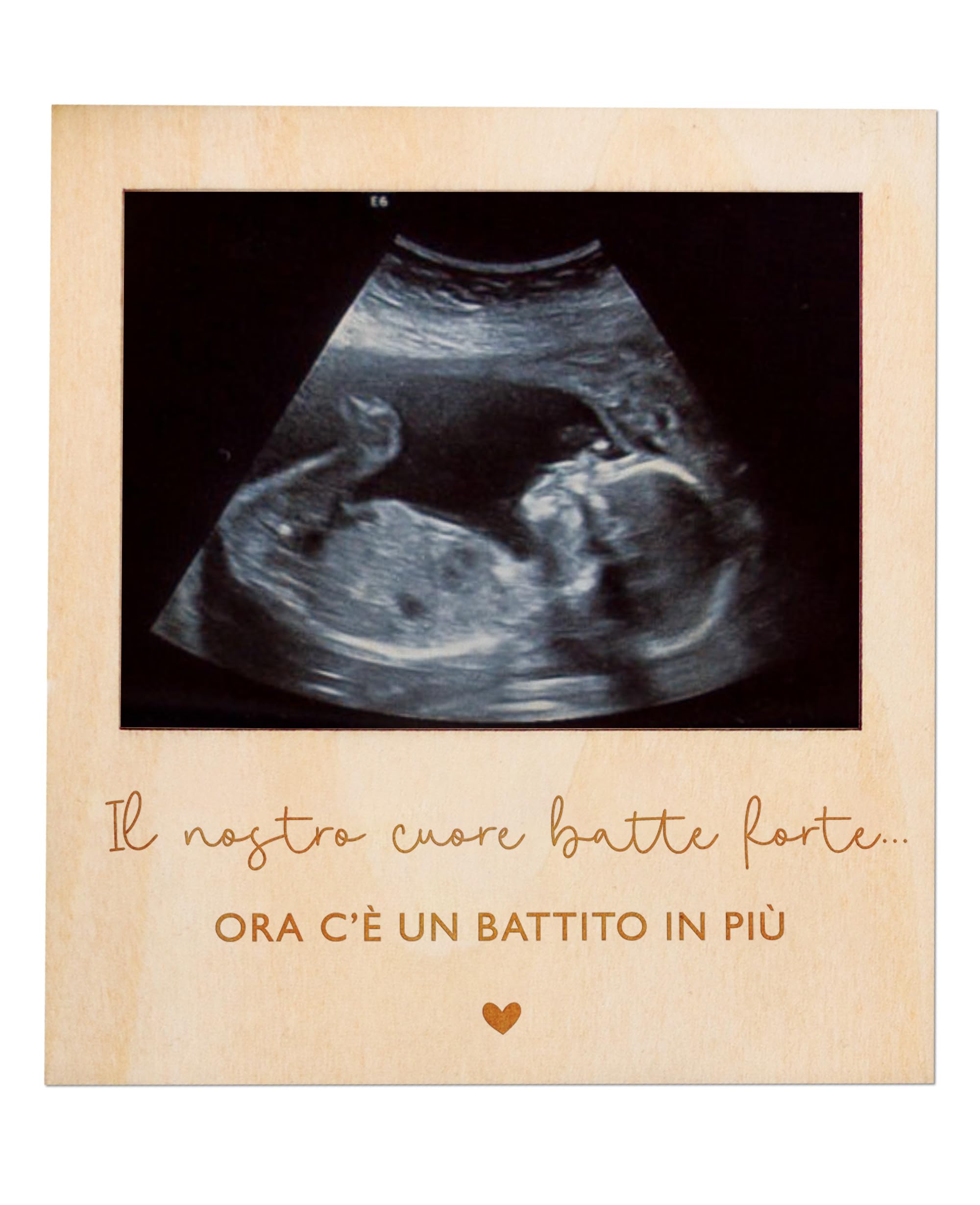 Blinking Stars Annuncio di gravidanza per nonni, idee per annuncio del bambino, scatola in legno con immagine ecografia per bambini, rivelazione gravidanza ai genitori, regali a sorpresa per i nonni
