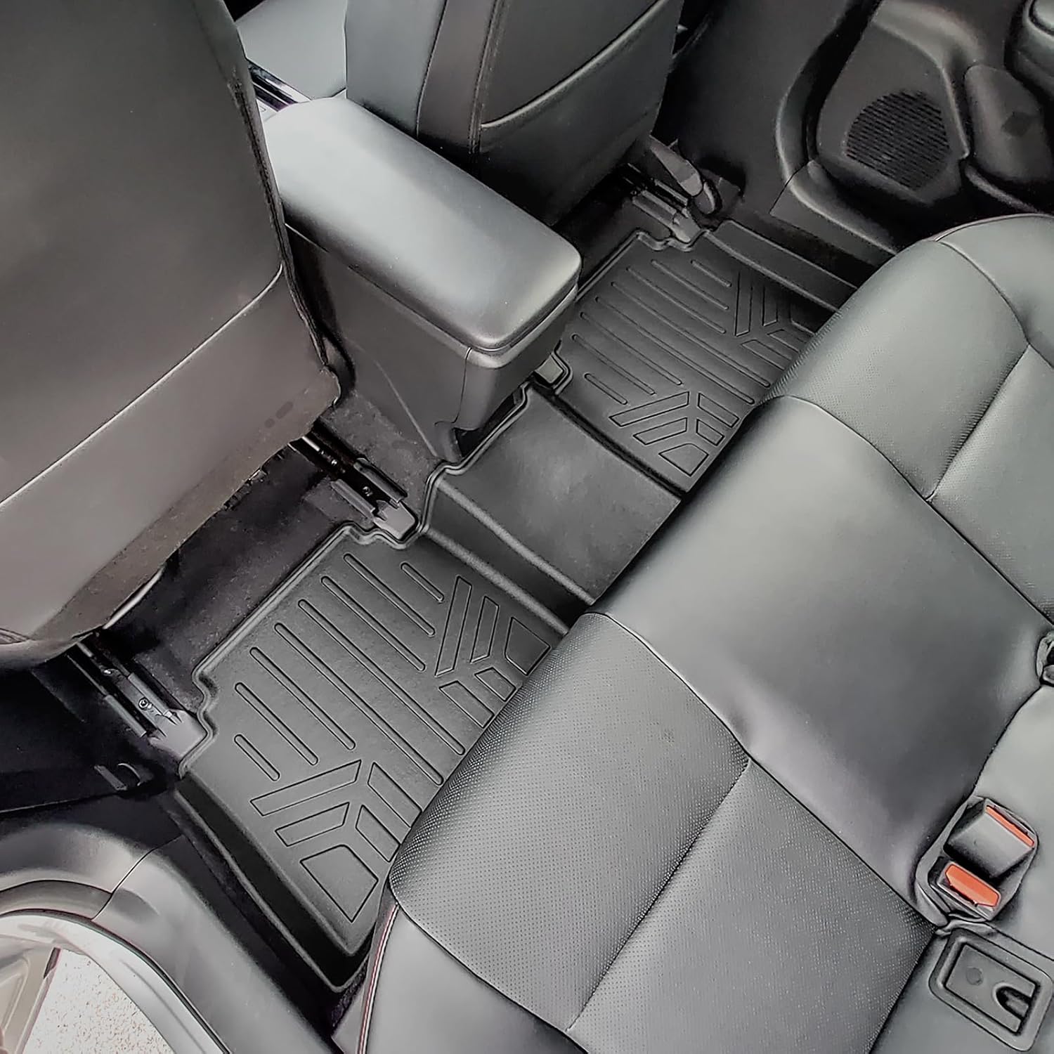 SMARTLINER All Weather Protection Custom Fit 2nd Row Floor Mat Liner Set Compatible with 2023-2025 Toyota Prius Prime