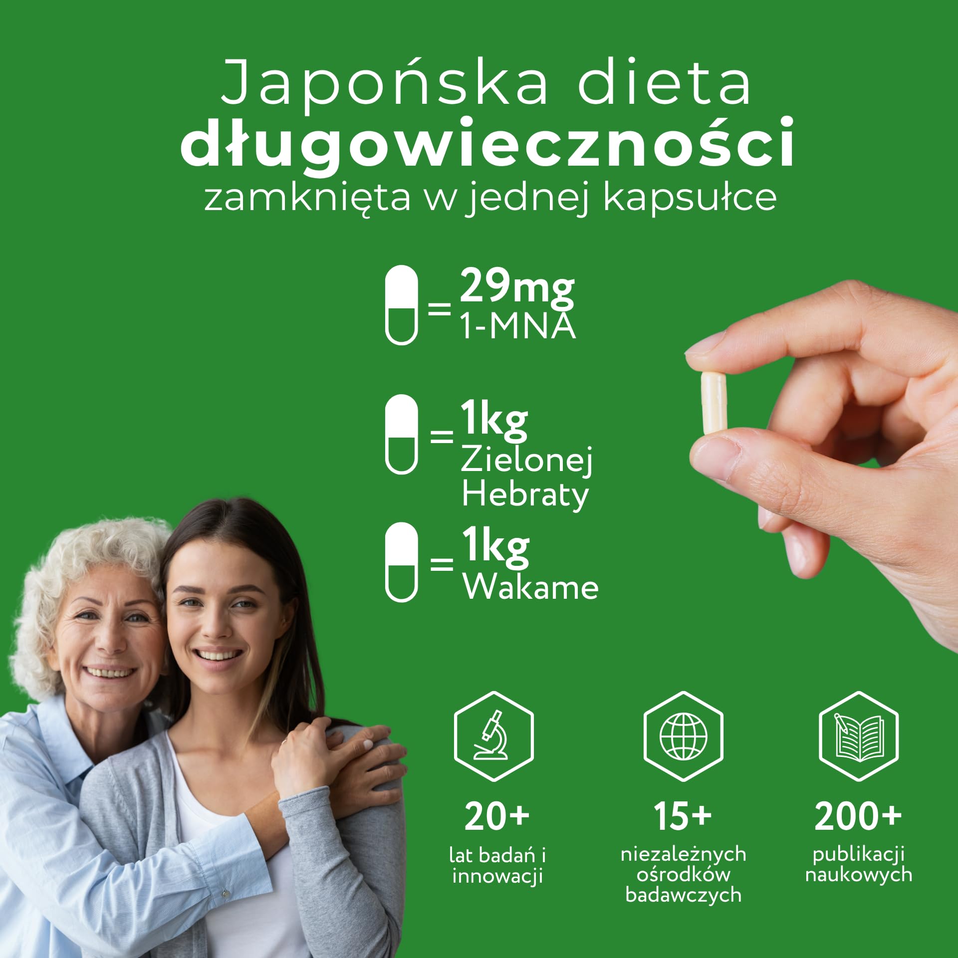 Vegan Complex 1-MNA, Anti Aging, Suplement Optymalizujący NAD+ z Witaminami i Minerałami dla Kobiet i Mężczyzn, D3, K2, B2, B6, B12, Kwas Foliowy, Cynk, Żelazo, Jod, Selen, 30 Kapsułek