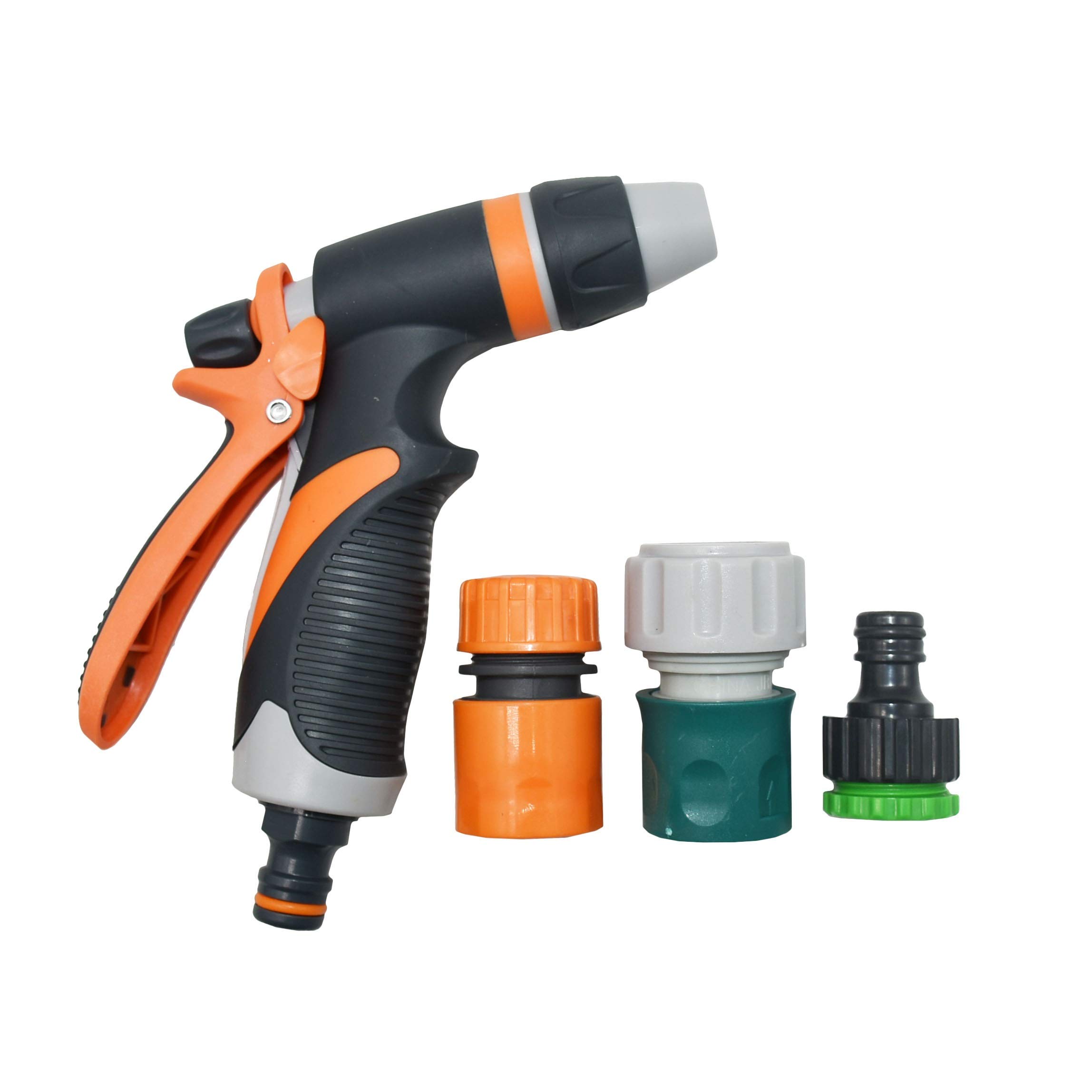 Pistola ad acqua a spruzzo ad alta pressione per prato e lavaggio auto Ugello multifunzione per 1 set di irrigazione da giardino da 5,1 cm e 3 tubi da 10,2 cm (colore: tubo 1I2)