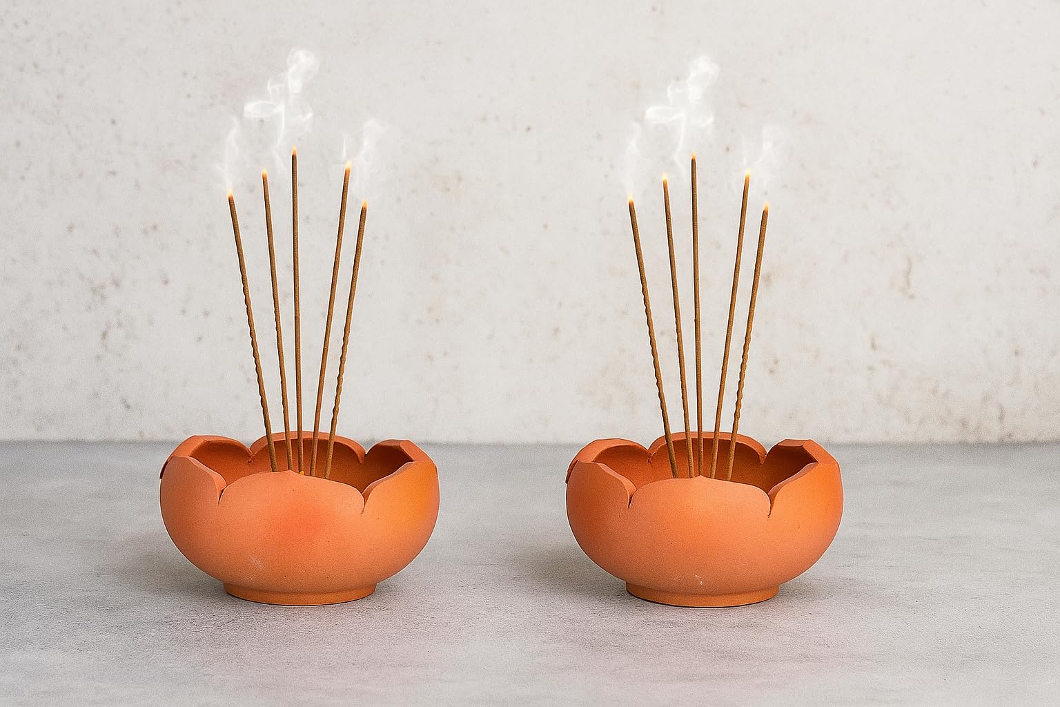 Terracotta Dhoop Holders - Handmade Incense Stands -1 Terracotta Dhoop Holders - Handmade Incense Stands -1