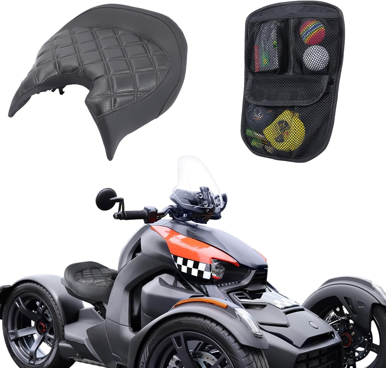 Ryker Glove Box Lid Organizer + Driver Seat