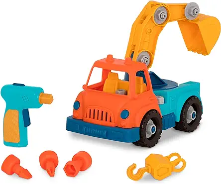 Battat Wonder Wheels- Take-Apart Crane Truck – Toy...