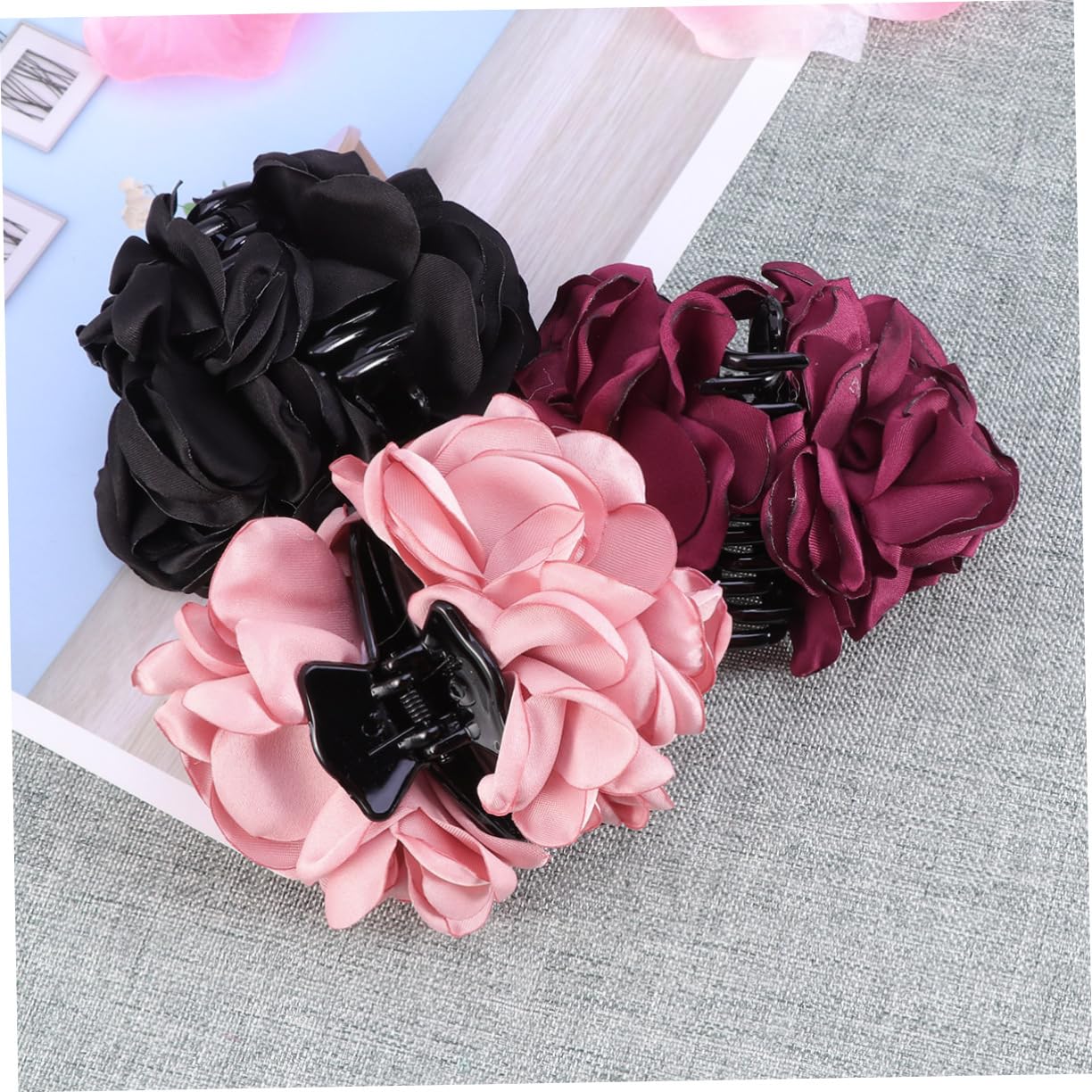 GALPADA 8 Stk Frauenhaarkrallen Bananen-Haarspangen Haarspangen für Damen Haarspange für Frauen graceling Haarklammer Haarnadel Haarspangen für Frauen Rose Acryl Bananenclip Fräulein