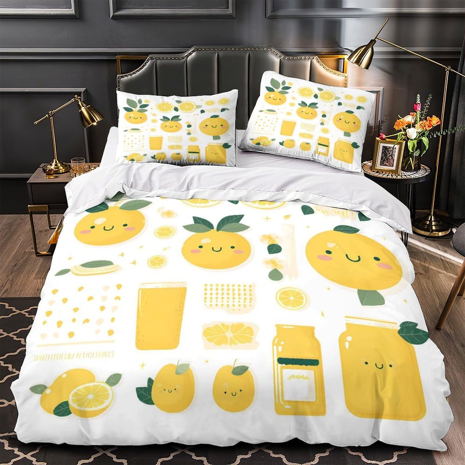 Housse de couette sapin de Noël anti-acariens lit double microfibre