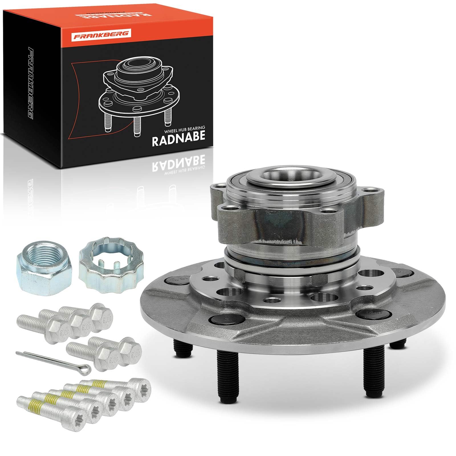 Frankberg Radlager Radlagersatz Vorne Links oder Rechts Flansch-Rad ⌀208 Mit ABS Magnetring Kompatibel mit Tourneo Custom Transit Replace# BK21-2C300-AC
