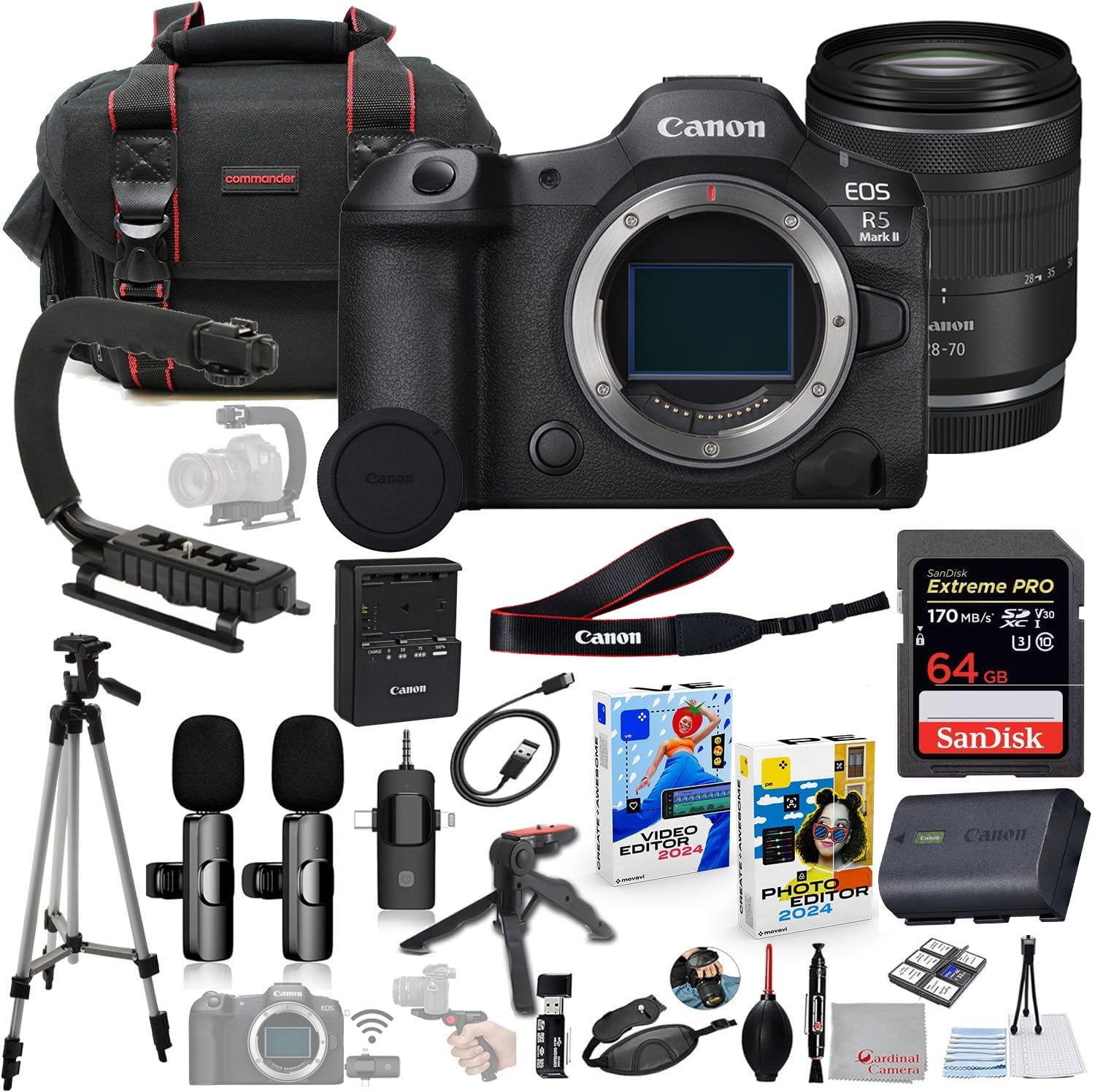 Amazon.com : Canon EOS R5 Mark II Mirrorless Camera with 28-70mm