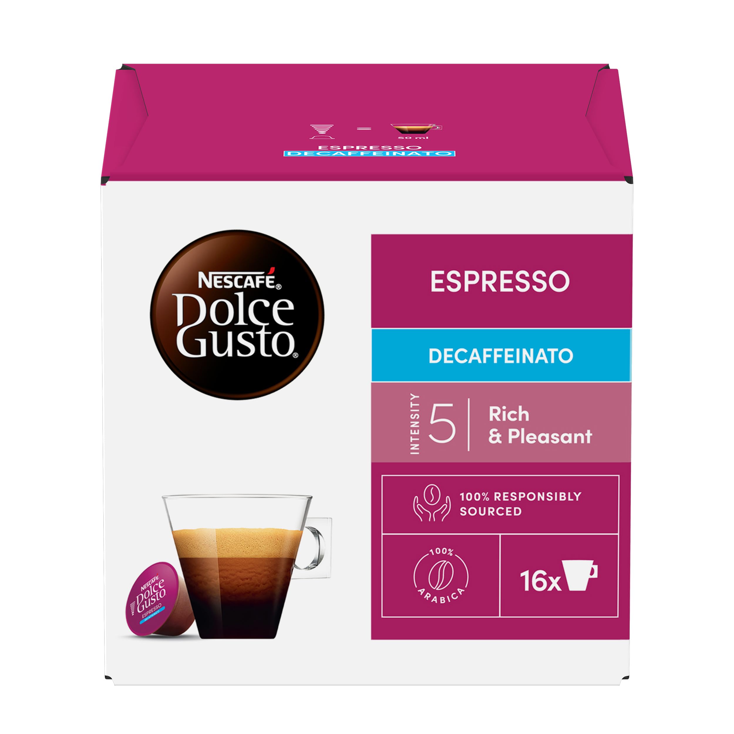 Amazon.com : NESCAFÉ Dolce Gusto ESPRESSO DECAF 16 Pods Dolce
