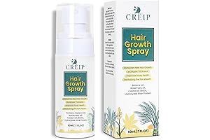 Natural Hair Growth Oil Spray: Batana Rosemary Serum Biotin Caffeine Scalp Care...