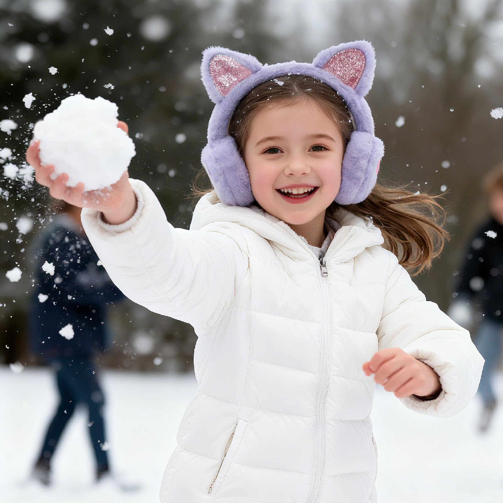 SEDEX Ohrenschützer Kinder Winter Ohrenwärmer Damen Ohrschützer Mädchen Plüsch Warm Ohrenschutz Kind Warme Ohrschutz Weiche Flauschige Outdoor Ohrwärmer Kälteschutz Winddicht Winterzubehör für Frauen