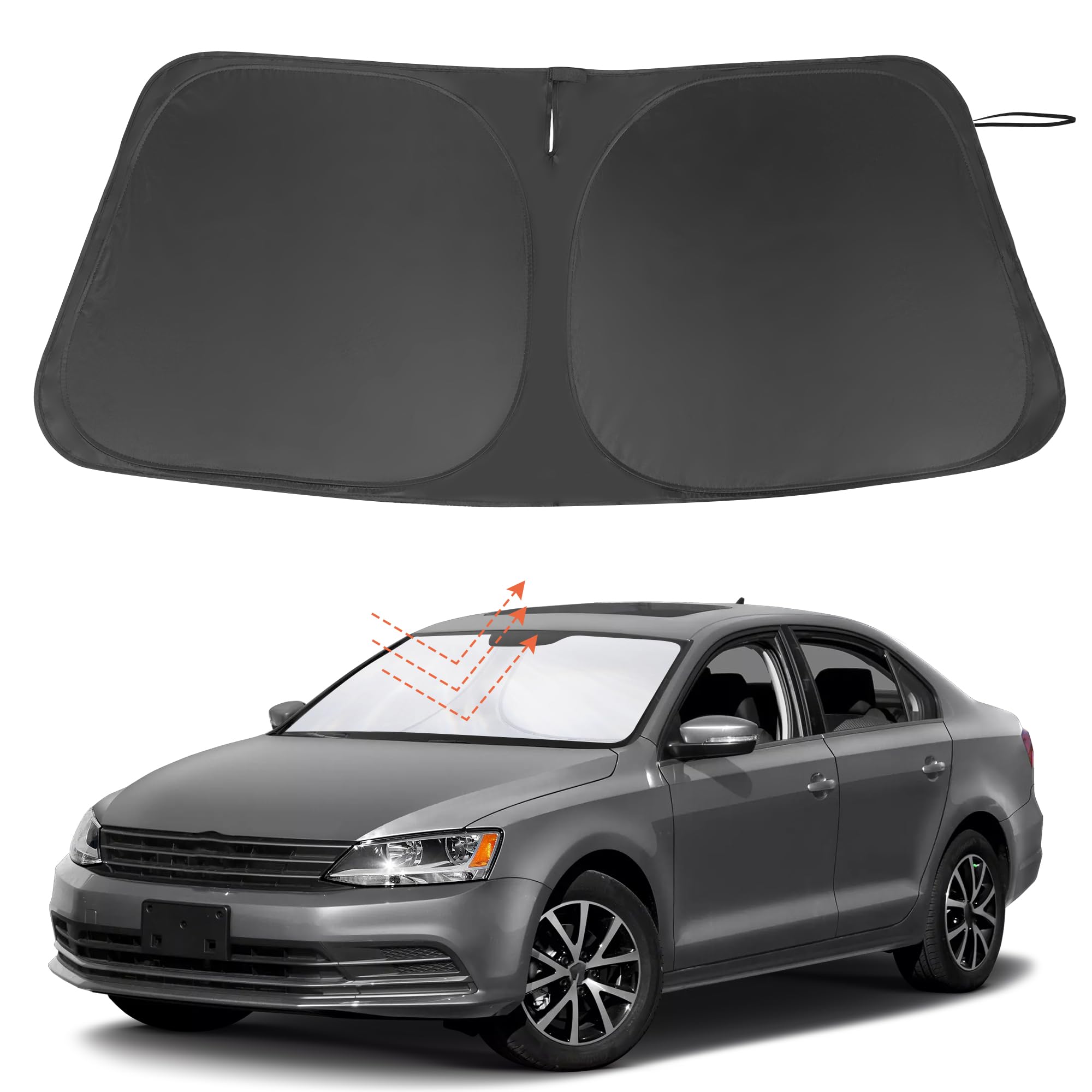 Windshield Sun Shade for 2011-2018 Volkswagen Jetta Accessories