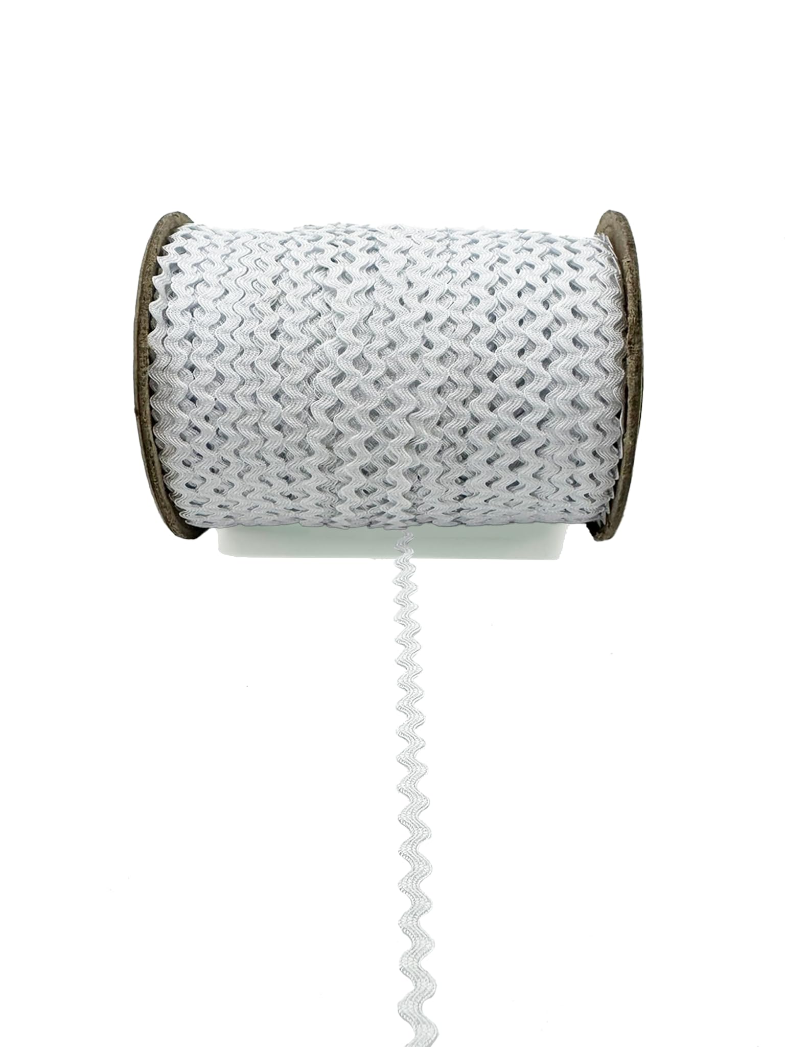White 3/16" (5mm) Baby RIC Rac Trim – 24 Yards – Wavy Braid, Ideal for Sewing, Quilting, Hair Bows, Crafts