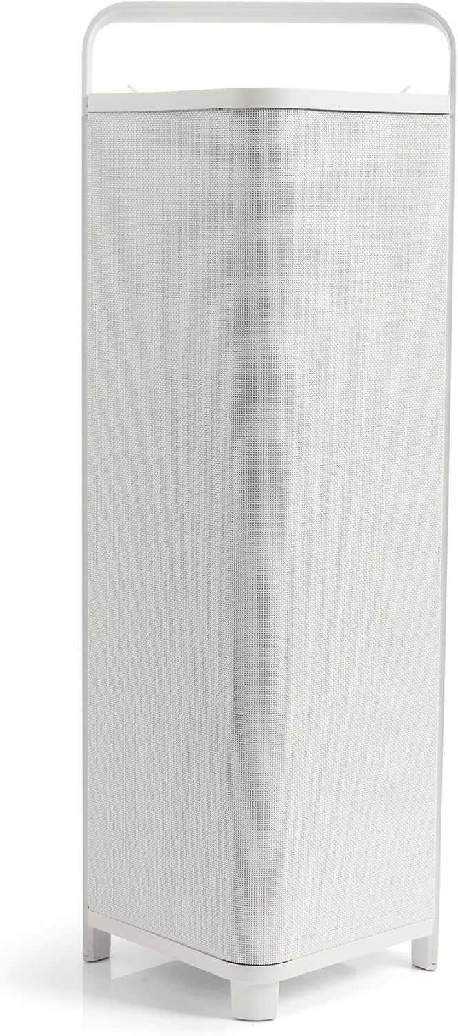 Escape P9 Outdoor Bluetooth Lautsprecher (IPX4 wetterfest, 100 Watt, 16h Akkulaufzeit, kabellos, tragbar) Weiß - HiFi für Ihren Garten