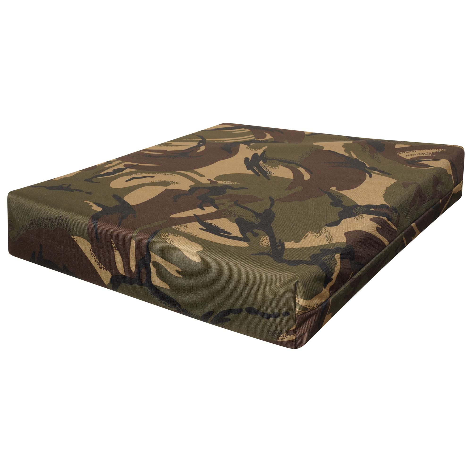 AMANSTYLE LTD Waterproof Seat Pad Indoor & Outdoor Garden Rattan Furniture Foam Pad with Removable Zipper Cover 4cm Thickness (51 x 56 cm / 20" x 22", Army Camouflage)