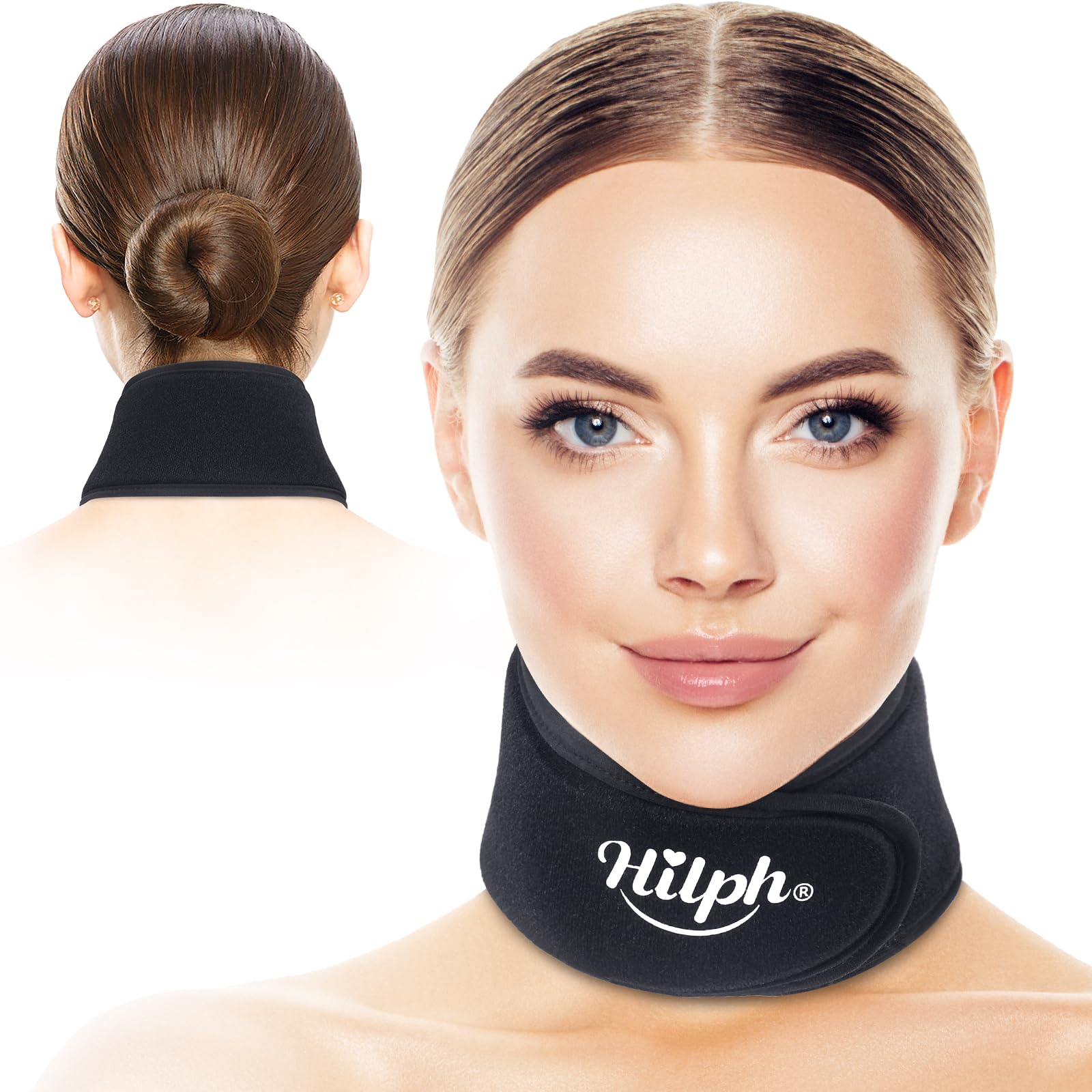 Hilph Neck Ice Pack Wrap Cervical Pain & Cooling, Throat Ice Pack for Tonsillectomy & Thyroidectomy， Adjustable Gel Cold Pack Cold Compress for
