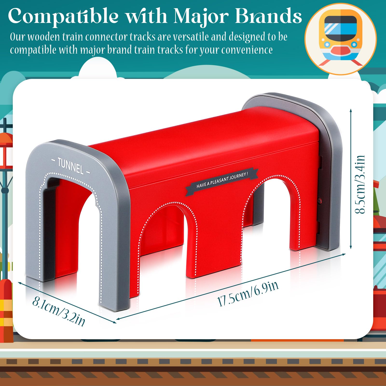 Foilswirl Train Tunnel Train Track Accessories Tunnel Model Toy for Most Railroad Sets