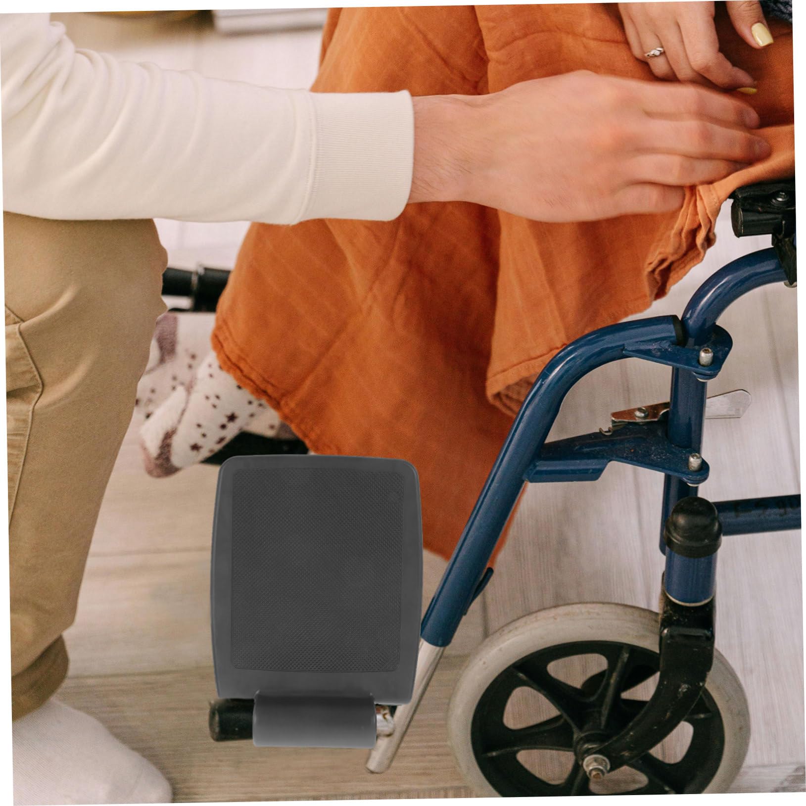 Healeved 8piezas Reposapiés Para Sillas De Ruedas De Pedales Resistentes De Fácil Instalación Accesorios Para Movilidad Soporte Estable y Duradero