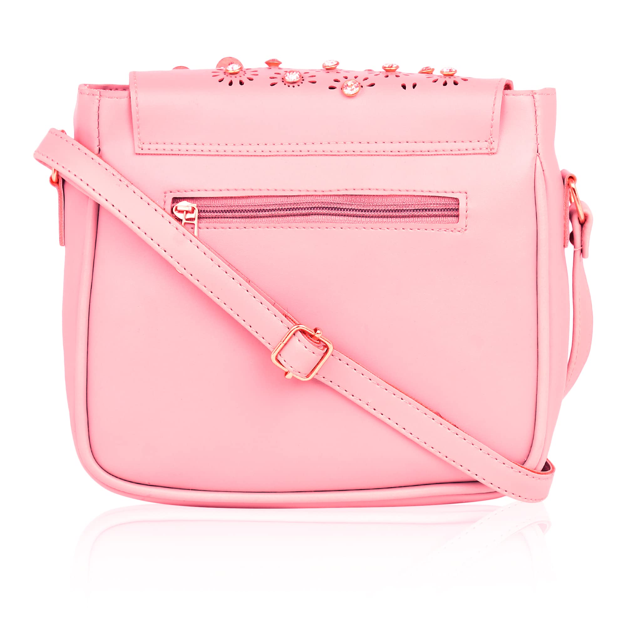 SHAMRIZ Women and Girls SLing Bag (Pink) 2