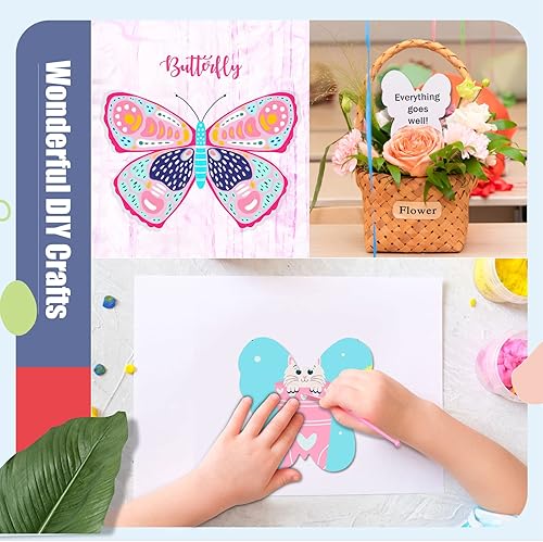 Miniatura 6 de 72 recortes de papel en blanco troquelados con forma de mariposa blanca para maestros y niños, proyectos de manualidades, decoración de tablón de