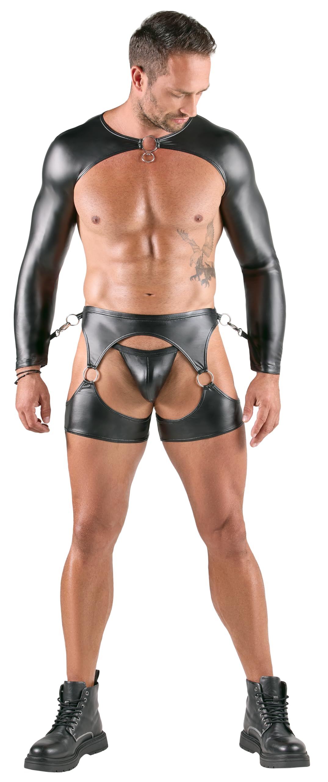 Svenjoyment Bondage Herren Set, Schwarz, L
