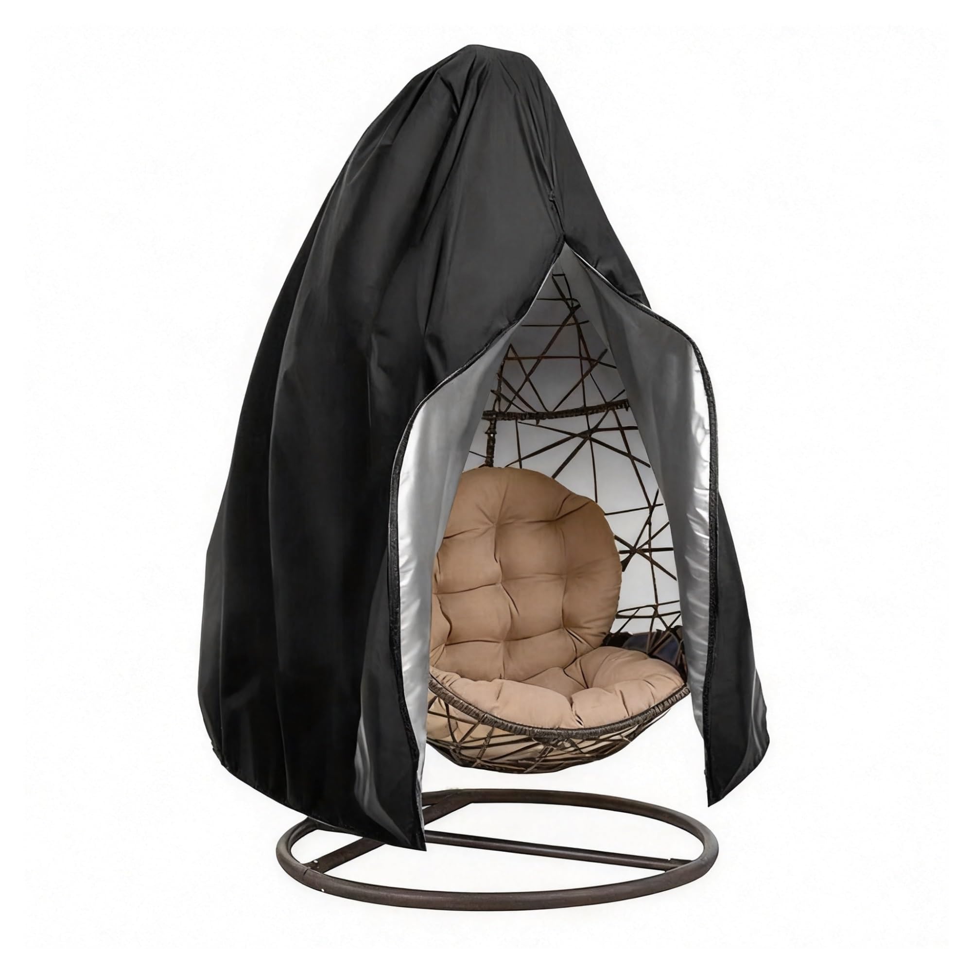 RAQOII Heavy-duty 210D Oxford Swing Cover-Waterproof UV-resistant And Windproof Hammock With Drawstring(Single(115cmx190cm))