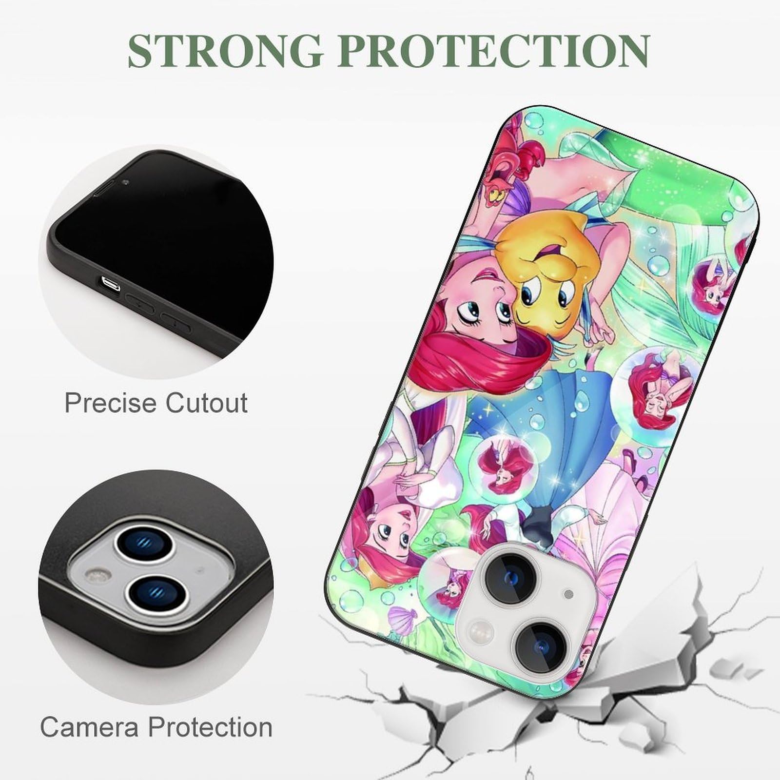 Amazon.co.jp: リトルマーメイド アリエル (16) スマホケース iPhone