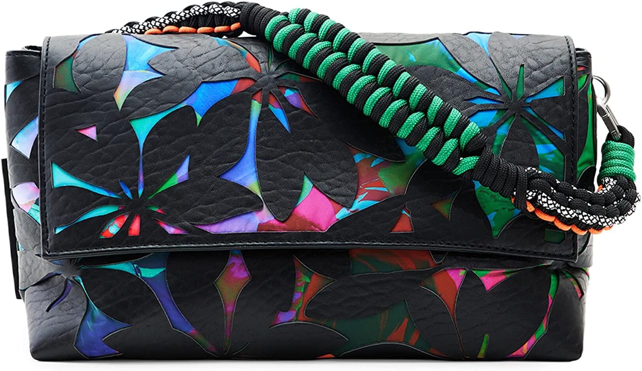 Bolso bandolera troquelado Collage mediano de mujer I