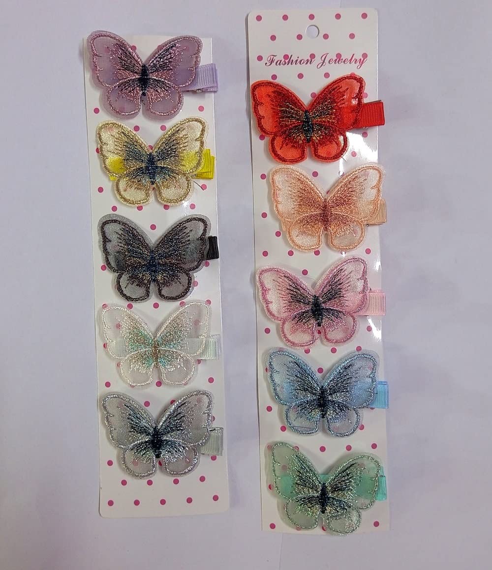 GenericButterfly Pins For Baby Girls 10 Pcs Hair Accessories Clips For Kids