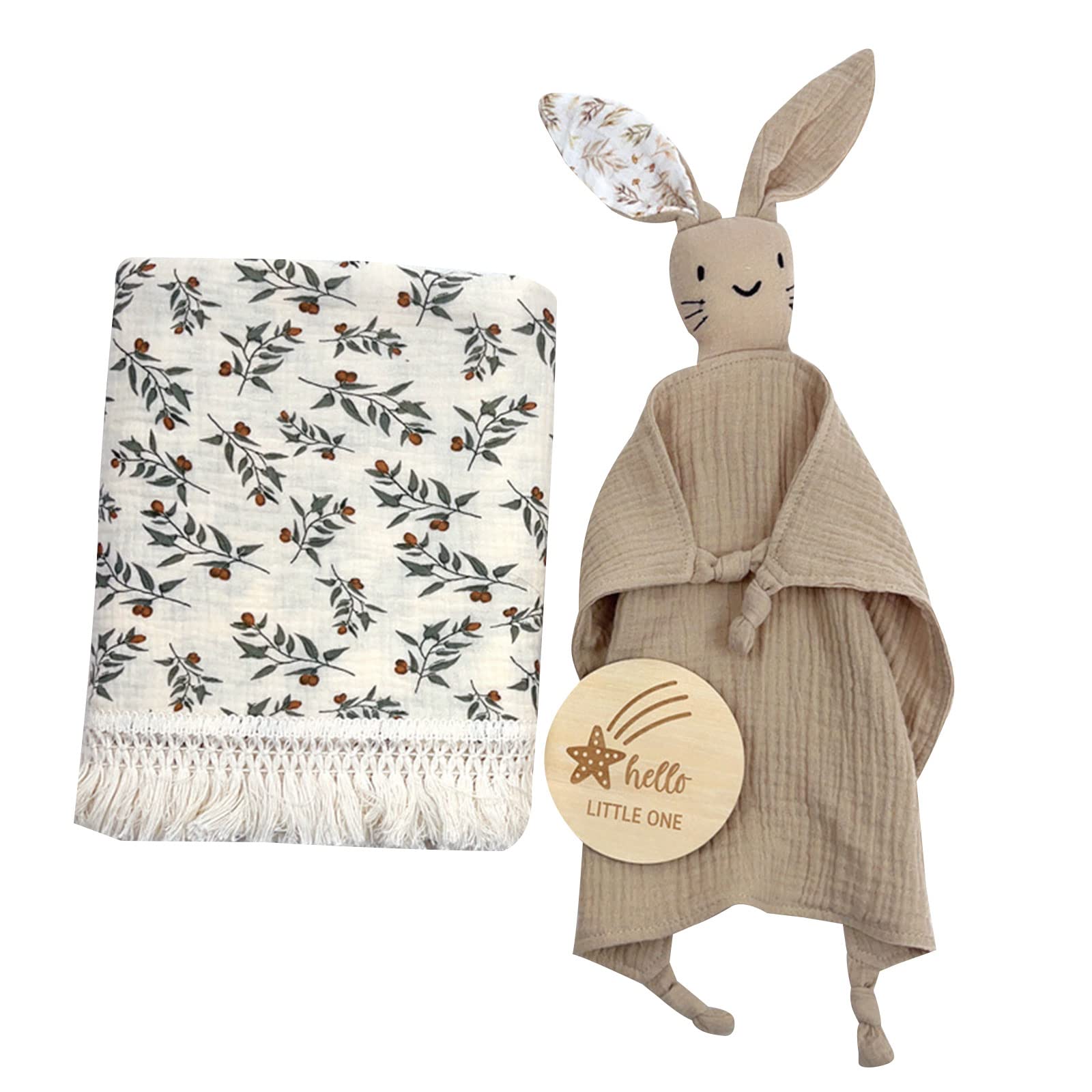 Accessori per bambini Mussola di Cotone Appease Asciugamano Neonato Pietre miliari Carta Con Coperta Coccole Set Per Neonato Infantile Coperte Per Bambini