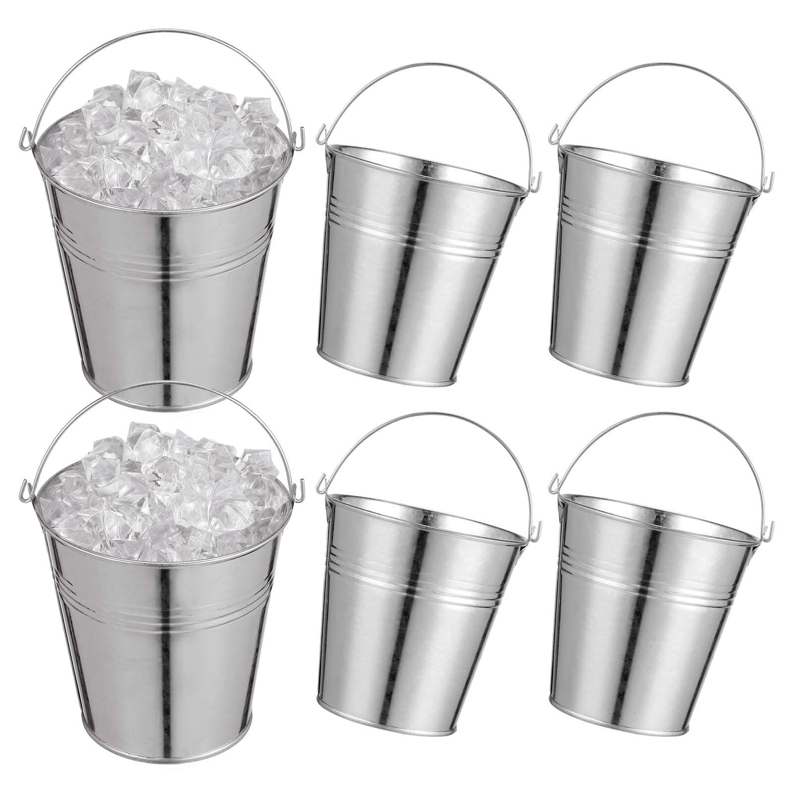 Seaux en fer-blanc Gatuida pour une décoration de table festive et fleurie à la maison