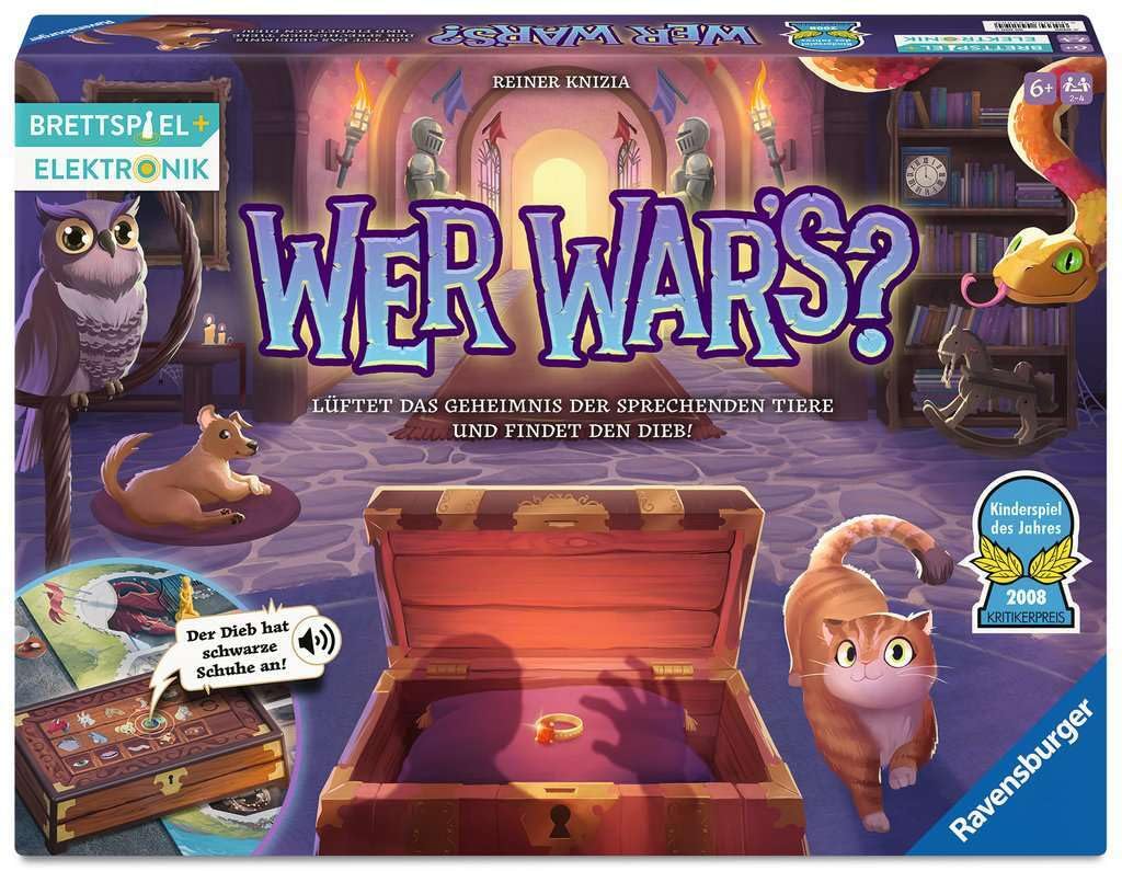 Ravensburger Kinderspiel 23494 - Chi era? Gioco per feste e famiglie, per bambini e adulti, gioco per bambini dell'anno, a partire dai 6 anni, per 2-4 giocatori