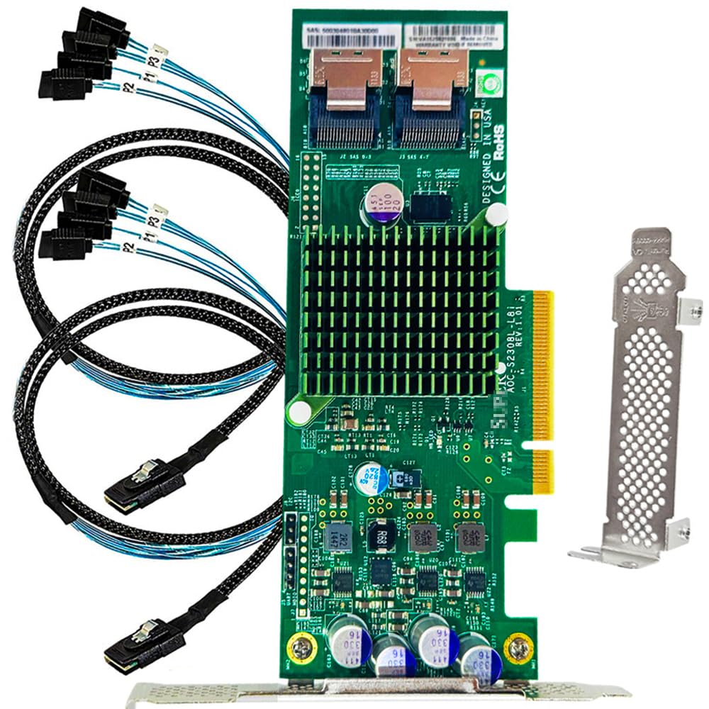 Amazon.com: SAS HBA Card Compatible with LSI 9207-8i IT Mode PCIe