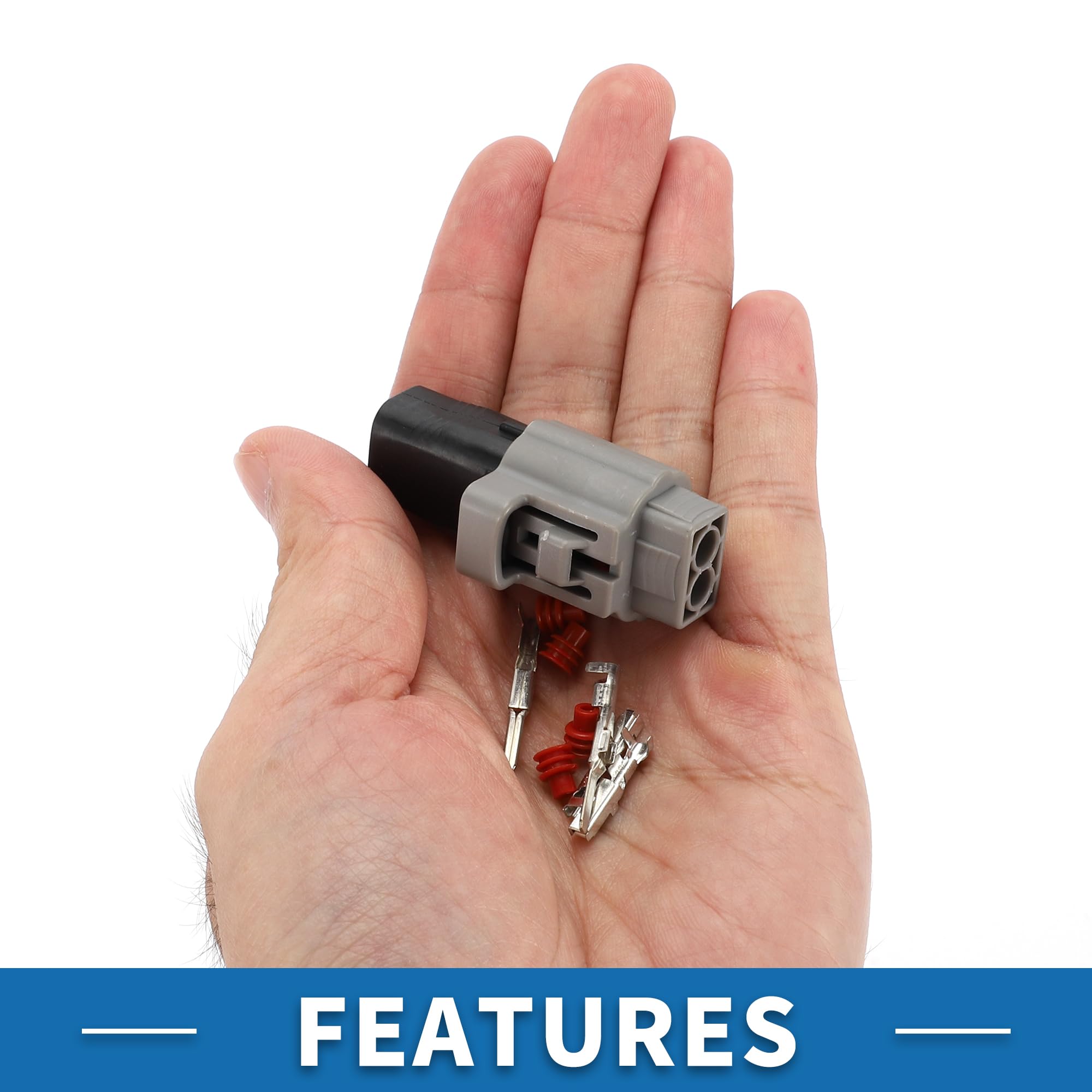 SSSです！ Amazon.com: A ABSOPRO 2 Pin Electrical Wire Connector Plug