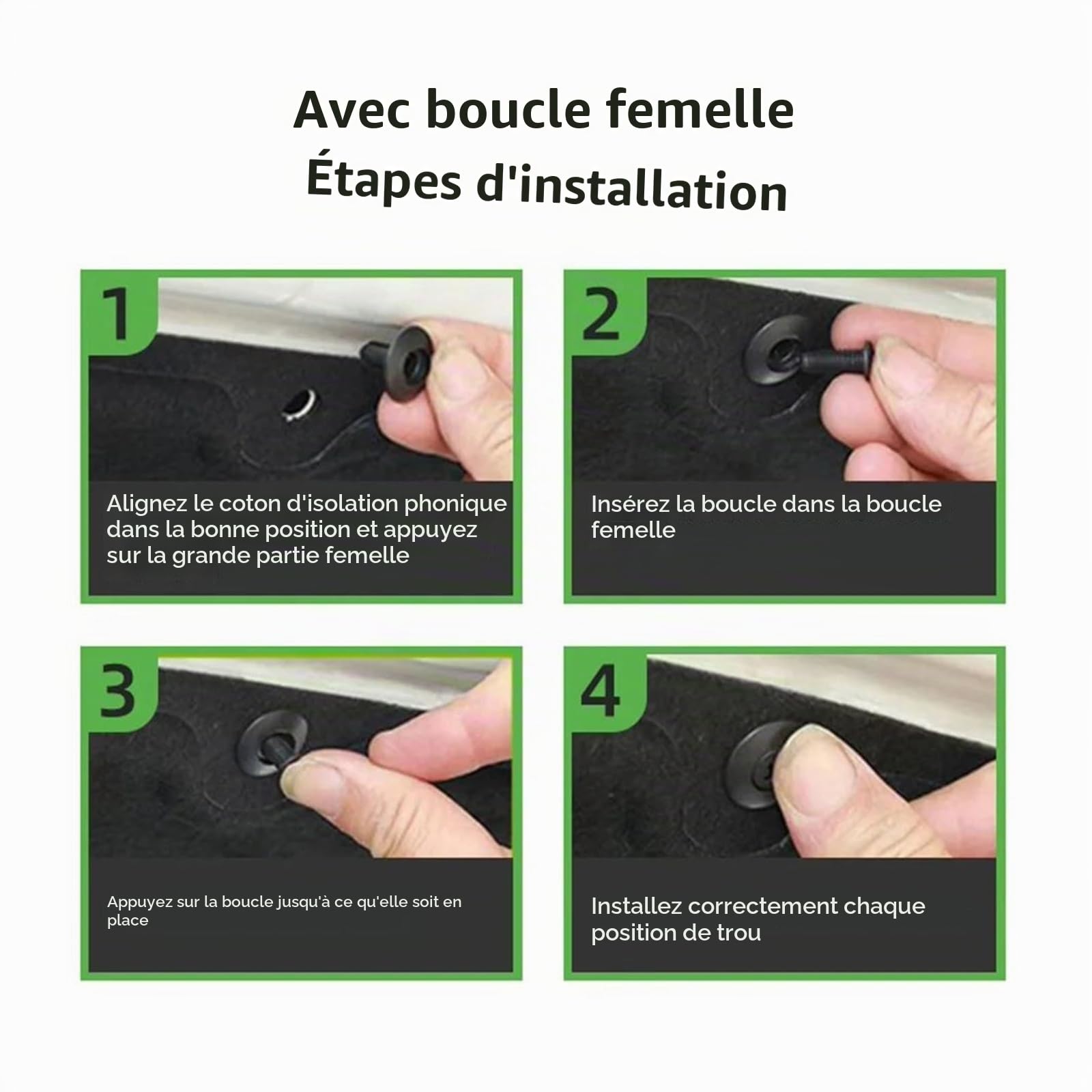Insulation Cotton Coussin isolant pour capot voiture Pour Peugeot 3008 P84 2017 2018 2019 2020 doublure moteur coton, tapis chauffant insonorisant Insonorisé Heat Pad