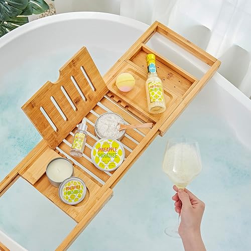 Miniatura 2 de Juego de baño para mujer, juego de regalo de spa de 6 piezas, regalos de spa para mujeres, kit de spa con vela perfumada, aceite esencial, sal de