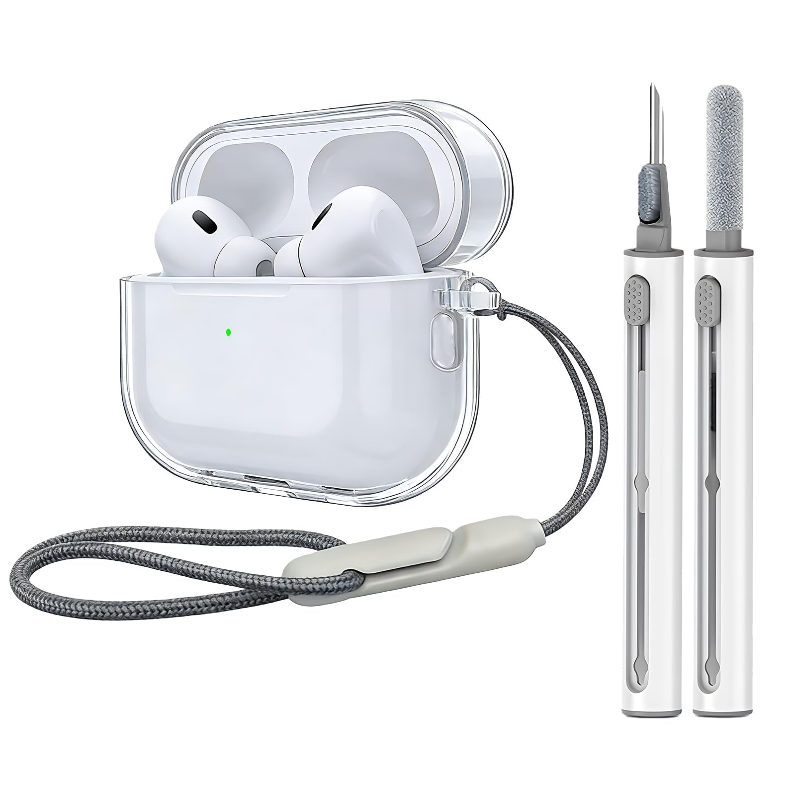 Transparent Hülle Kompatibel mit air pods Pro 3 (2025) Hülle