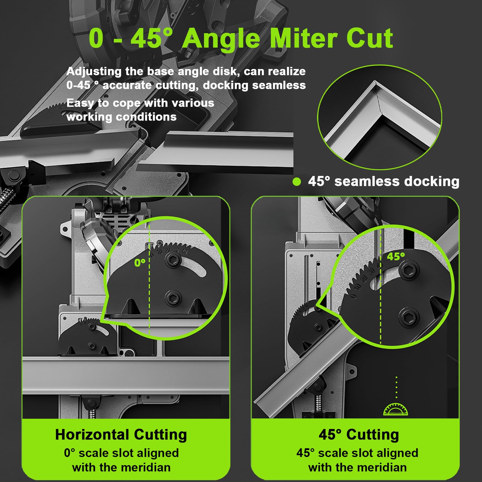 Sierra De Cinta para Metal | 1100 W | Corte De 120 * 120 mm | Velocidad Variable: 0,8-2,4 m/s | Sierras De Cinta para Carpintería | Fácil De Manejar Y Desmontable para Uso Portátil