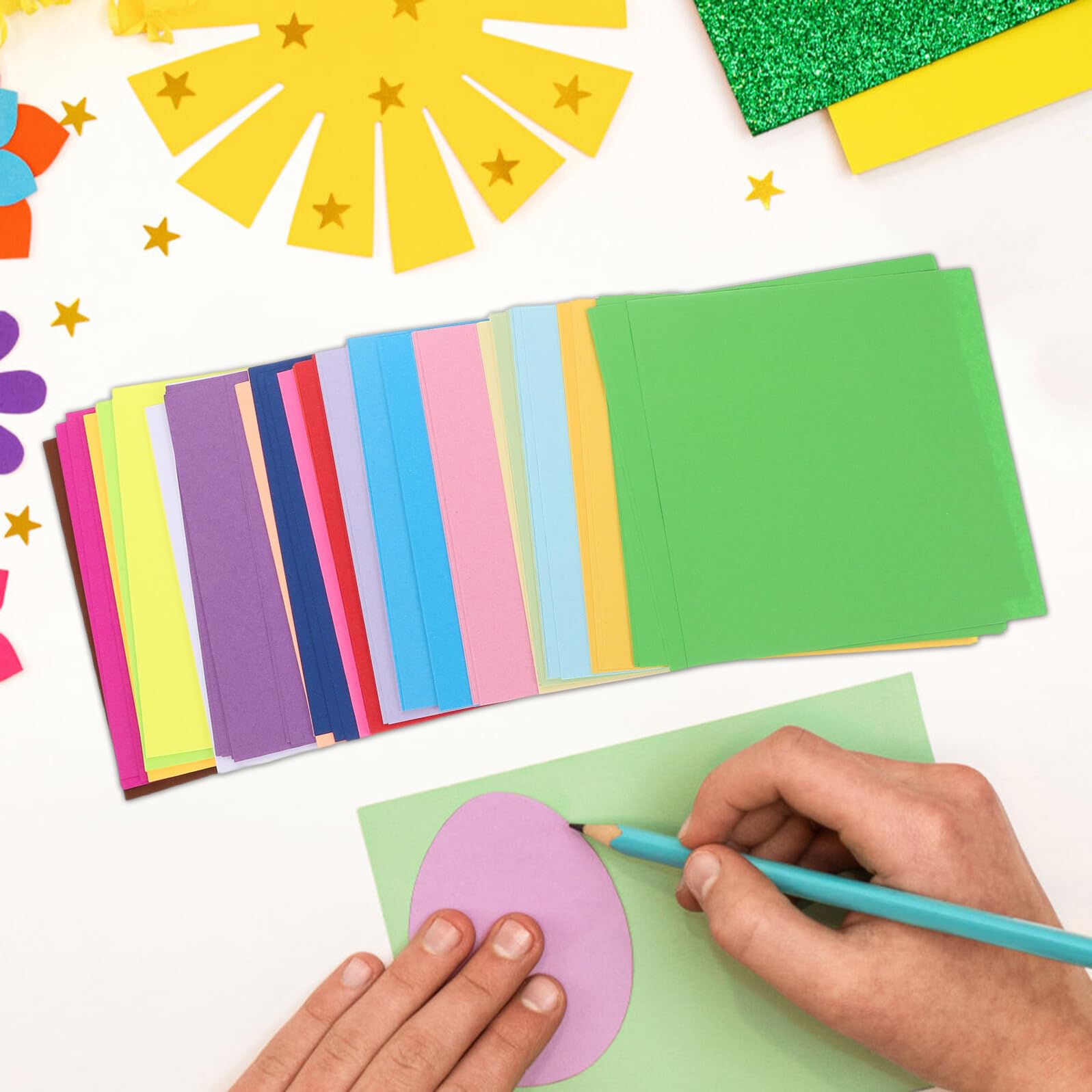 Origamipapier für Kinder und Anfänger 600 Blatt, Doppelseitig Bedruckt