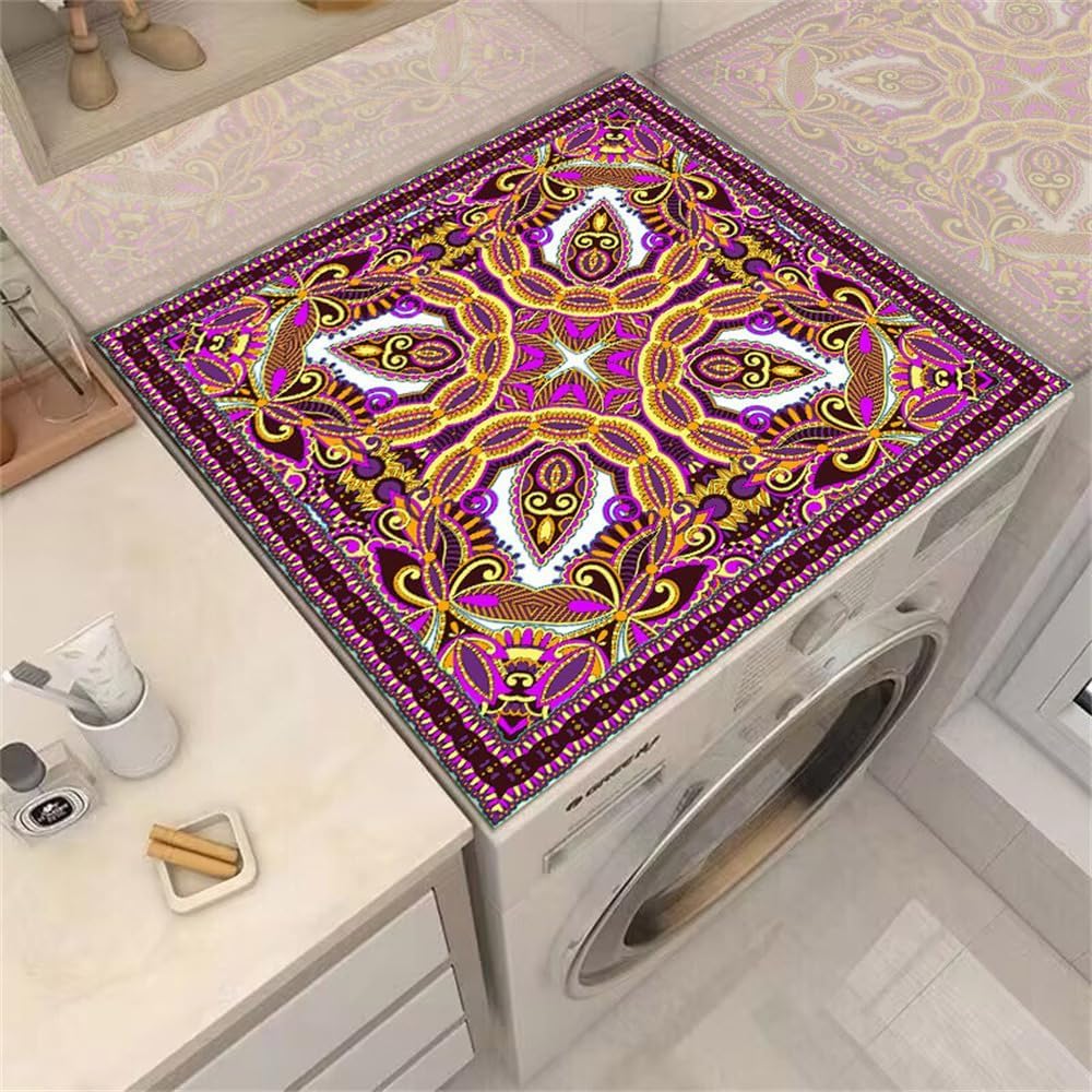 VUIKLCty Top Protective Mat: Non-Slip, Absorbent, Drying Diatomaceous Earth Mat for Kitchens and Refrigerators(Purple,50x60cm)