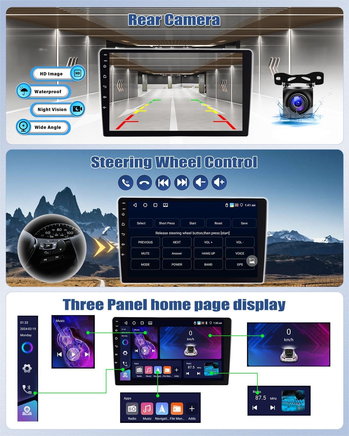 CAMECHO Android15 4+64GB Radio Coche para Fiat Ducato 3 Peugeot Boxer 2 Citroen Jumper 2 2011-2022, CarPlay/Android Auto Inalámbrico, 9" HD IPS, CANBUS, Plug&Play, GPS RDS BT, Cámara AHD incluida