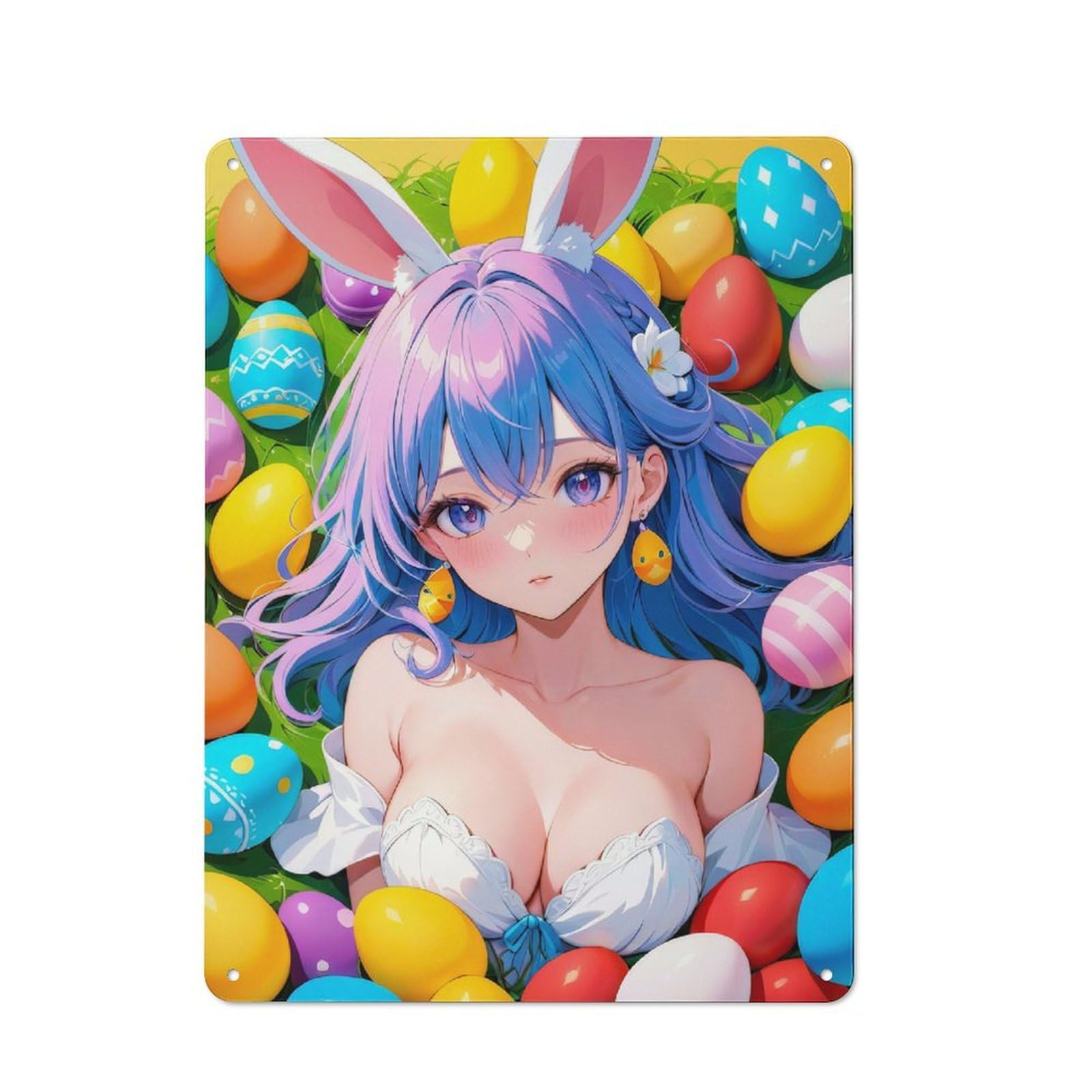 Junmoney Easter Anime Magic Vintage Tin Sign 40X30cm With For Kitchen Or Home Bar, For Retro Home Interiors, For Cafés, Pubs And Restaurants