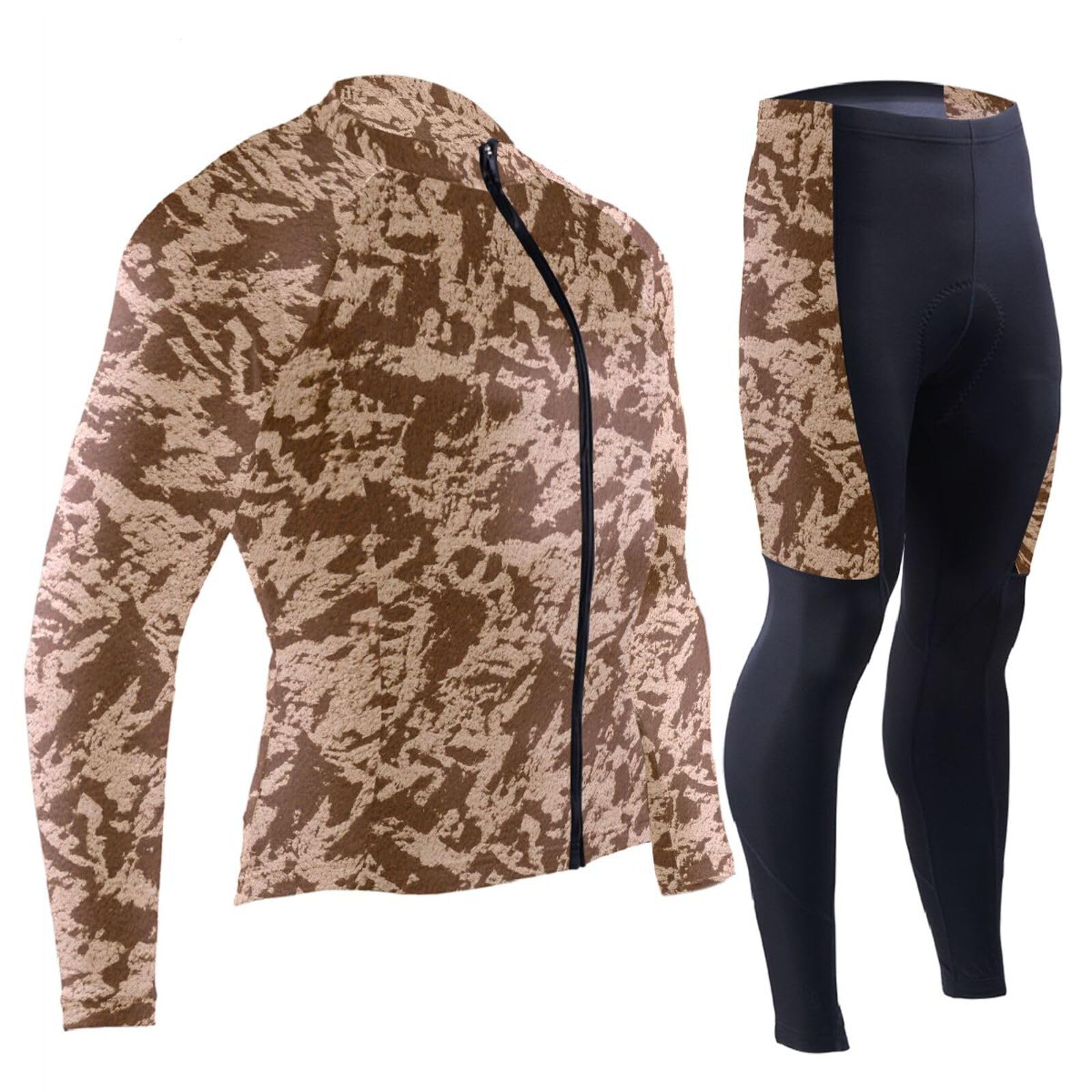 Winter-Radtrikot mit Taschen, schnelltrocknende Trägerhose, 3D-gepolstert