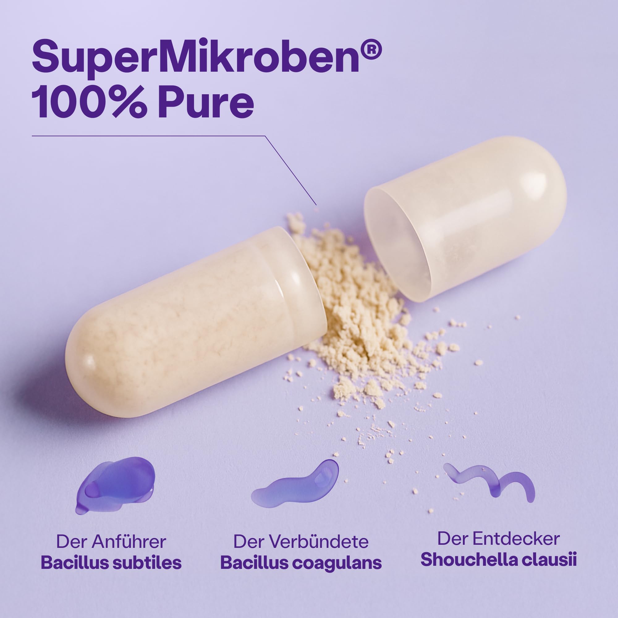 fairment SuperMikroben® Pure, Bakterien Stämme 3 MRD KBE/Tagesdosis, hochdosiert, 60 Kapseln aus Deutschland